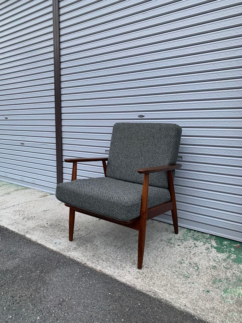 デンマーク製/チーク材/ビンテージイージーチェア②