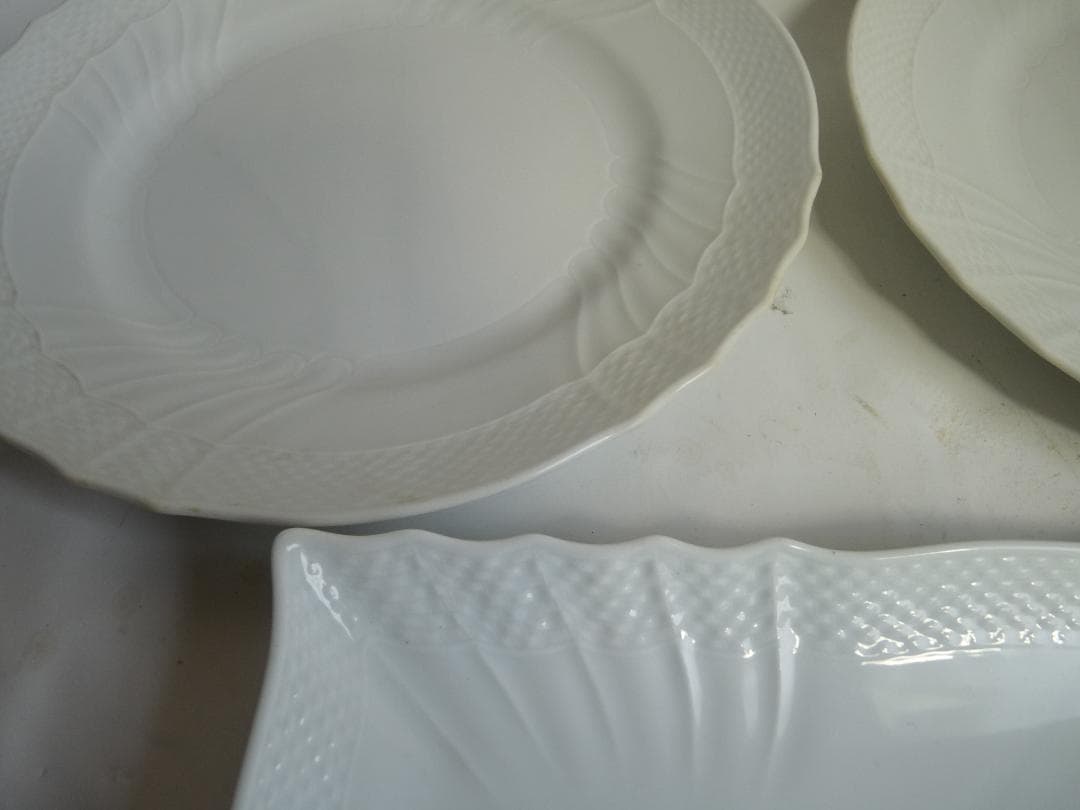 ジノリ ベッキオホワイト 皿2枚と長皿1枚セット