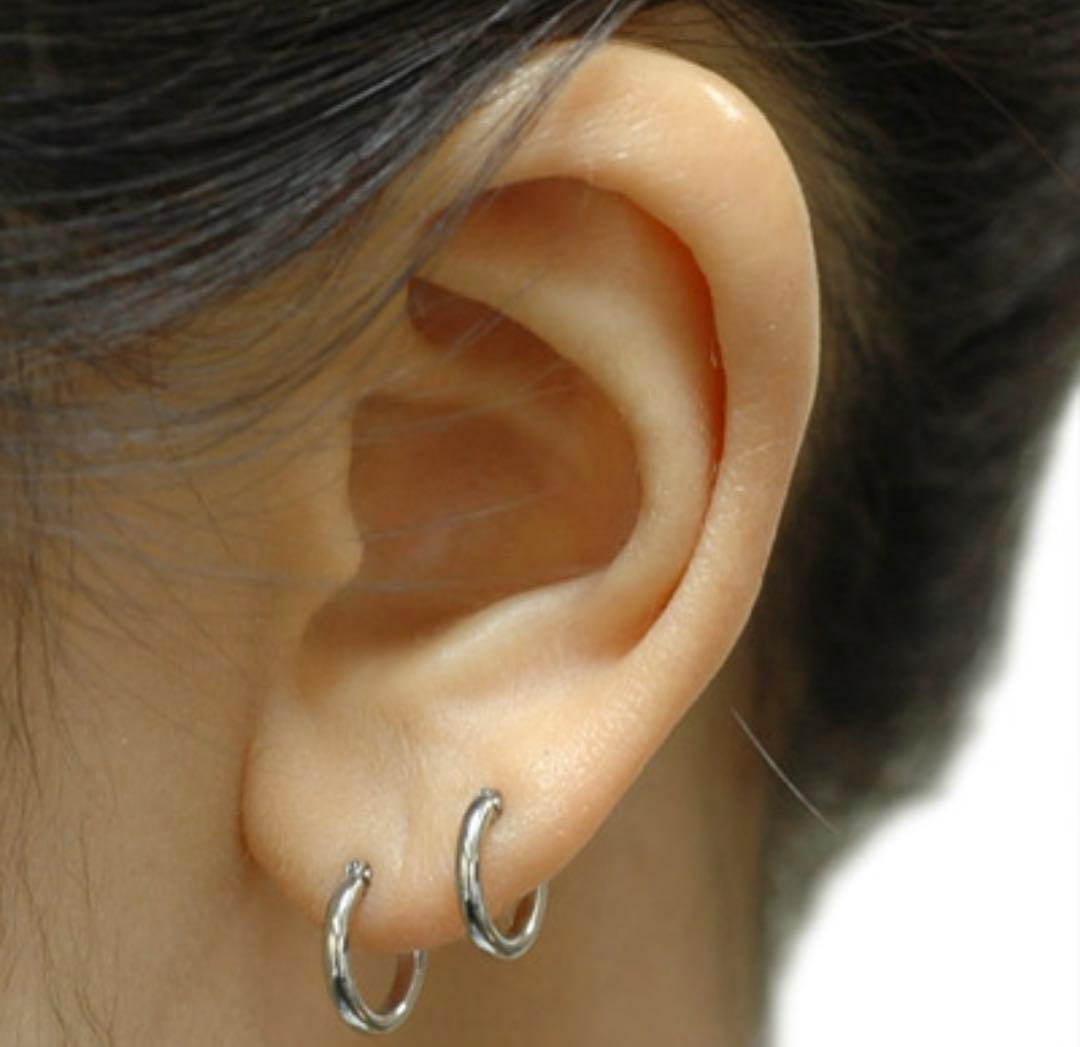 プラチナ900 フープピアス