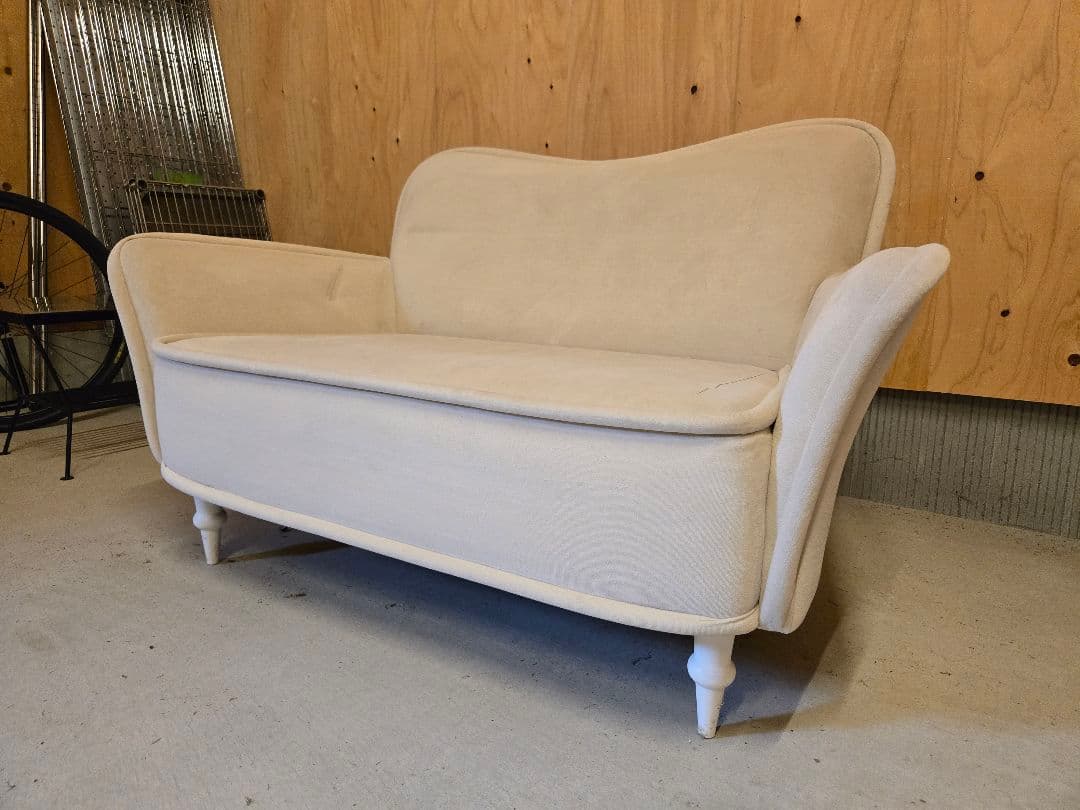 Francfranc 2人掛けソファ ベルベット ベロア フランフラン　レトロ