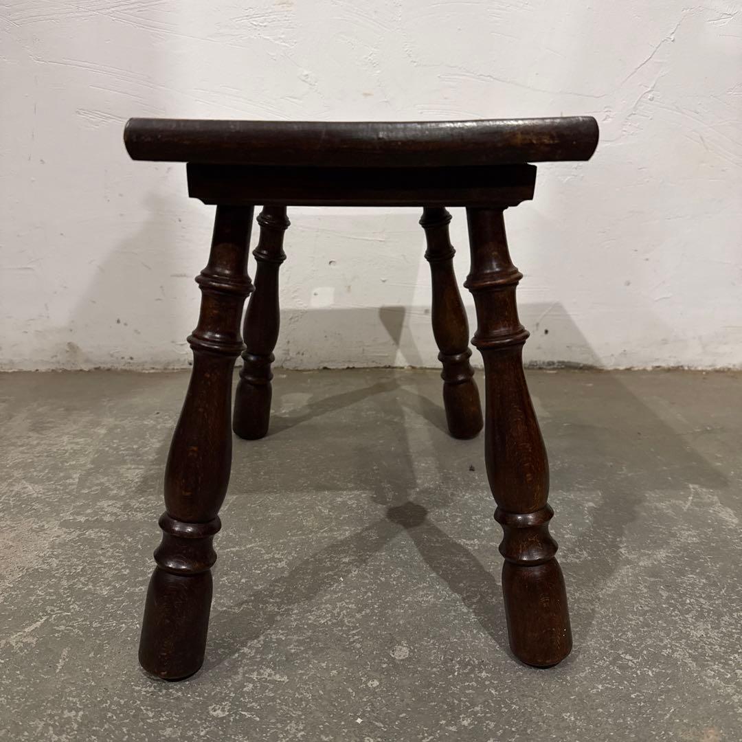 ヴィンテージ　木製サイドテーブル　スツール