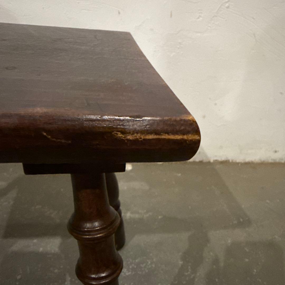 ヴィンテージ　木製サイドテーブル　スツール