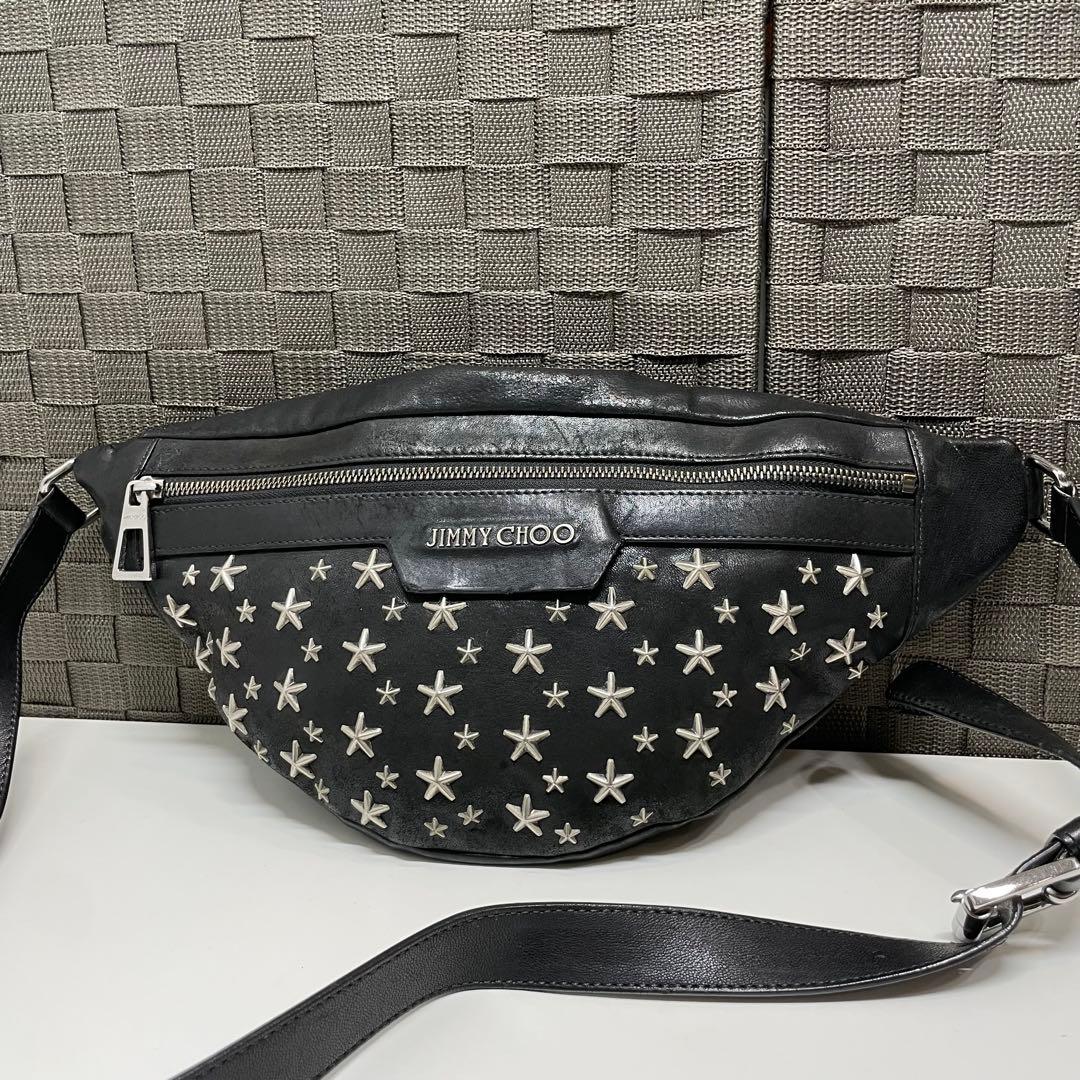 お*ん様 JIMMY CHOO 星型スタッズ　ボディバッグ