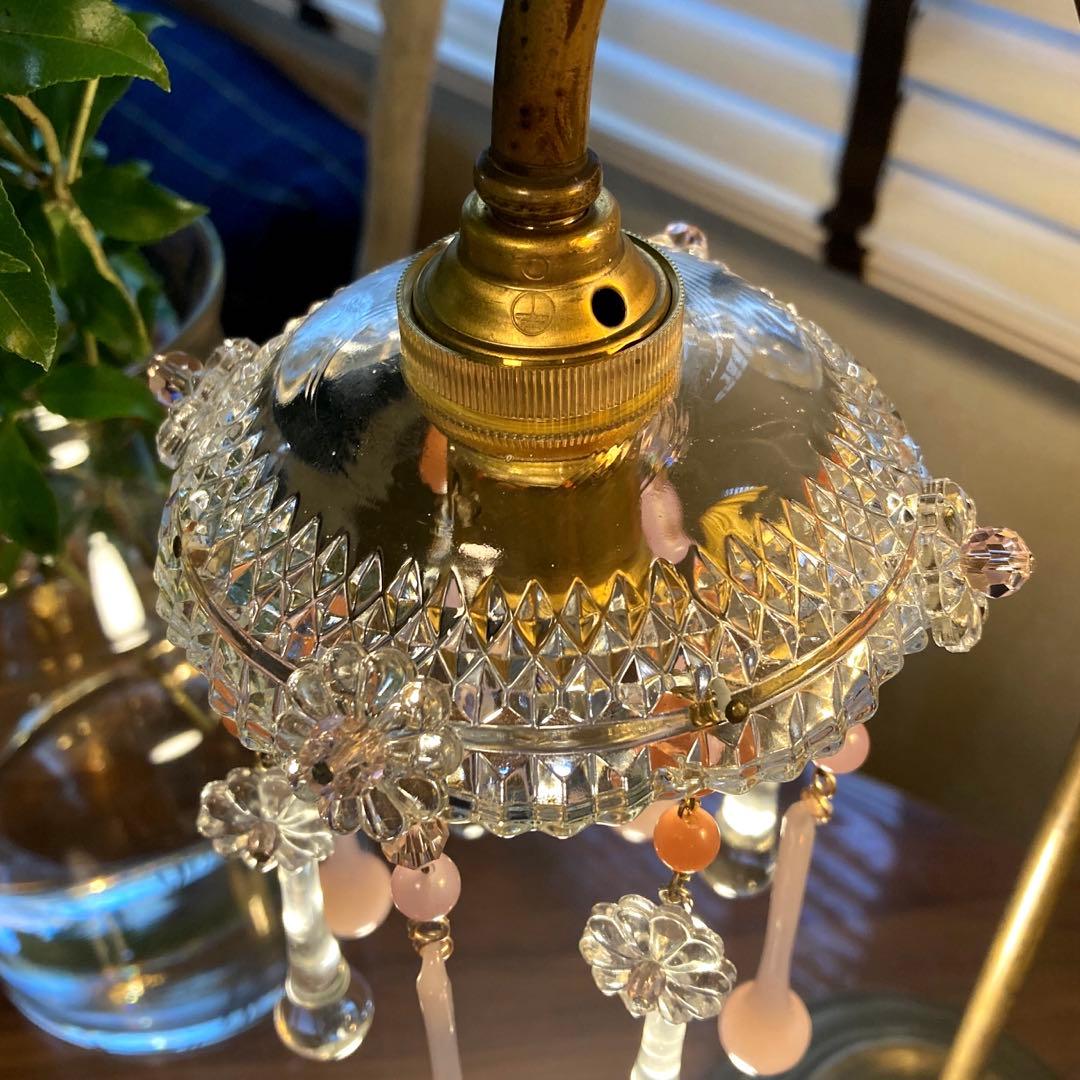 シャンデリア　オパールセント　フランス　アンティーク　1920年