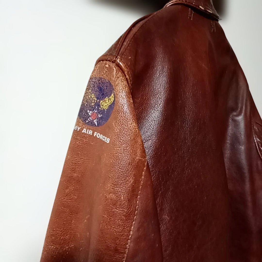 【最終値下げ】エアロレザー A-2フライトジャケット