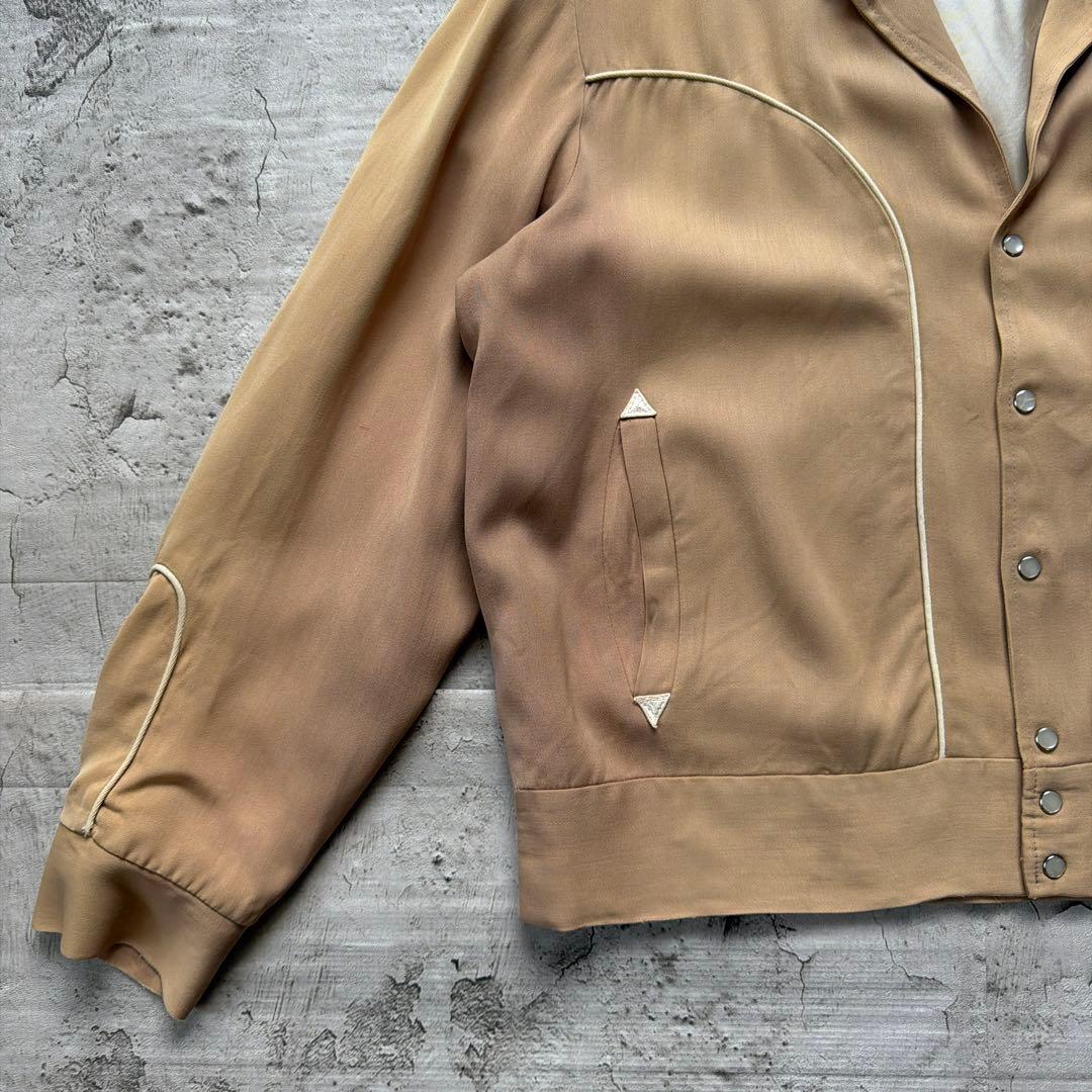 50s HBARC レーヨンギャバジャンジャケット size L〜