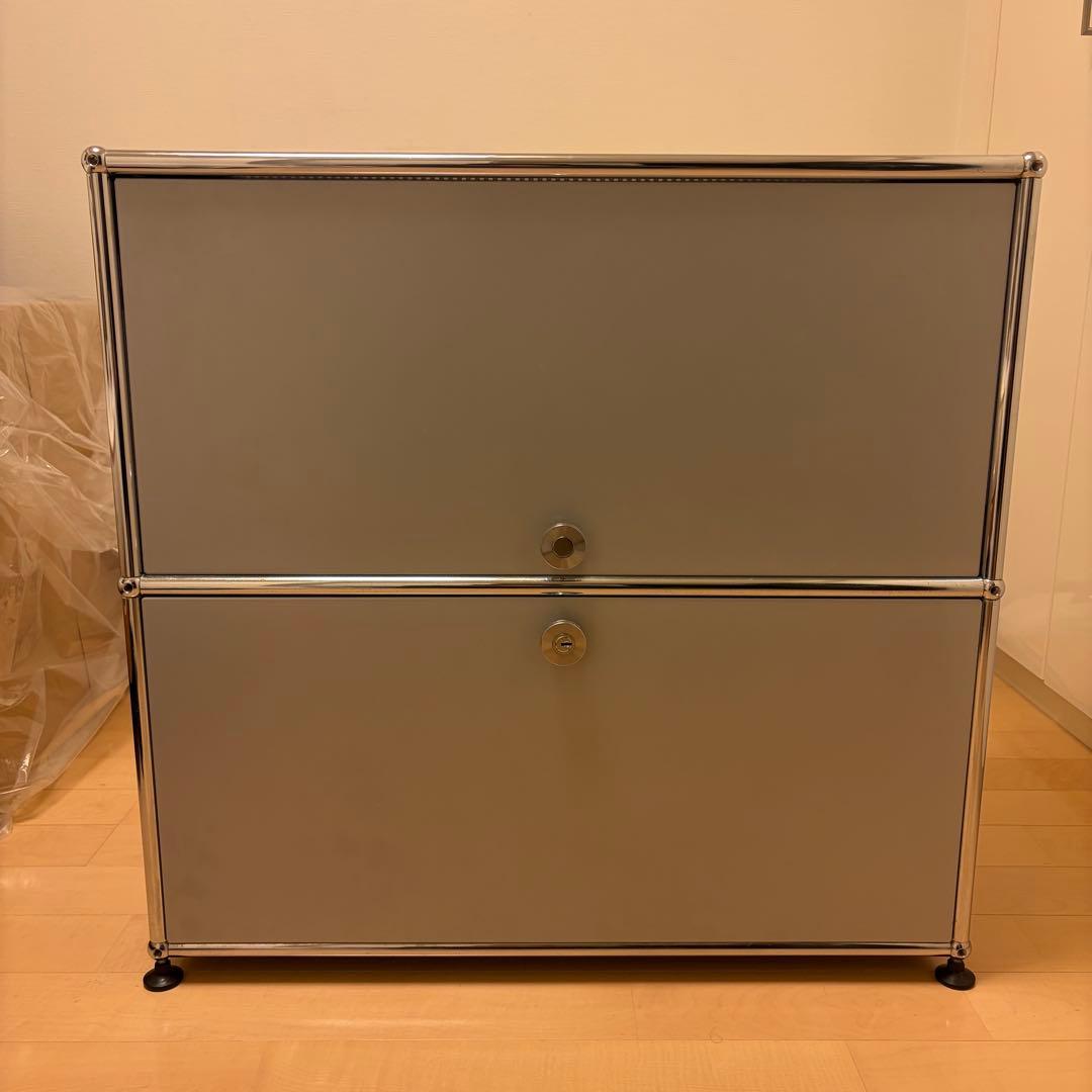 【USMハラー】1列2段キャビネット／ケーブルホールあり