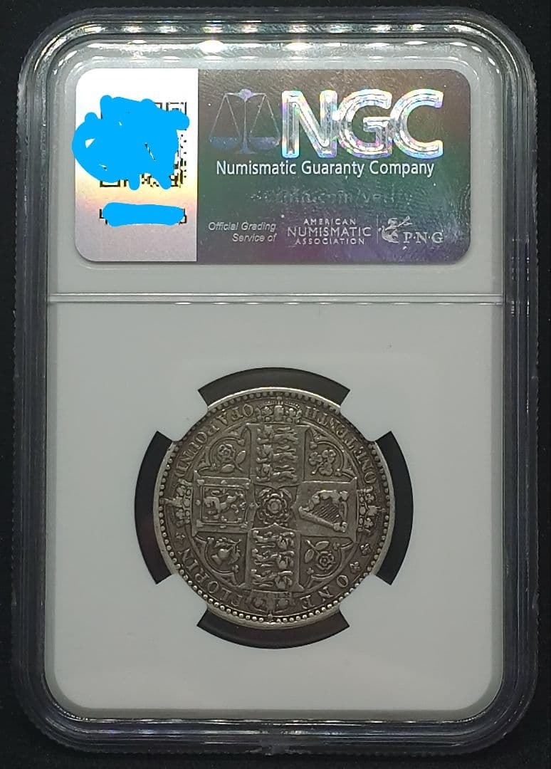 【NGC VF35】1849 イギリス ゴッドレス フローリン銀貨