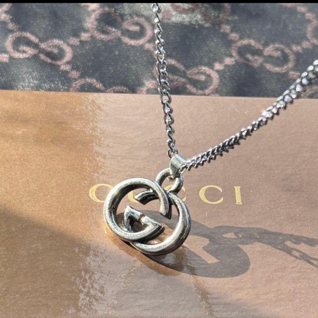 GUCCI グッチ インターロッキング チャーム&ネックレス