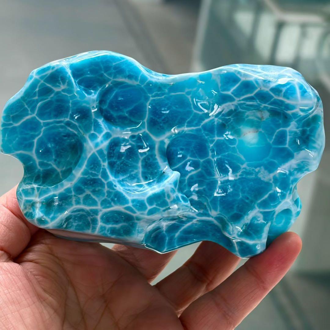 天然無処理　ラリマー ルース 原石 436.7g