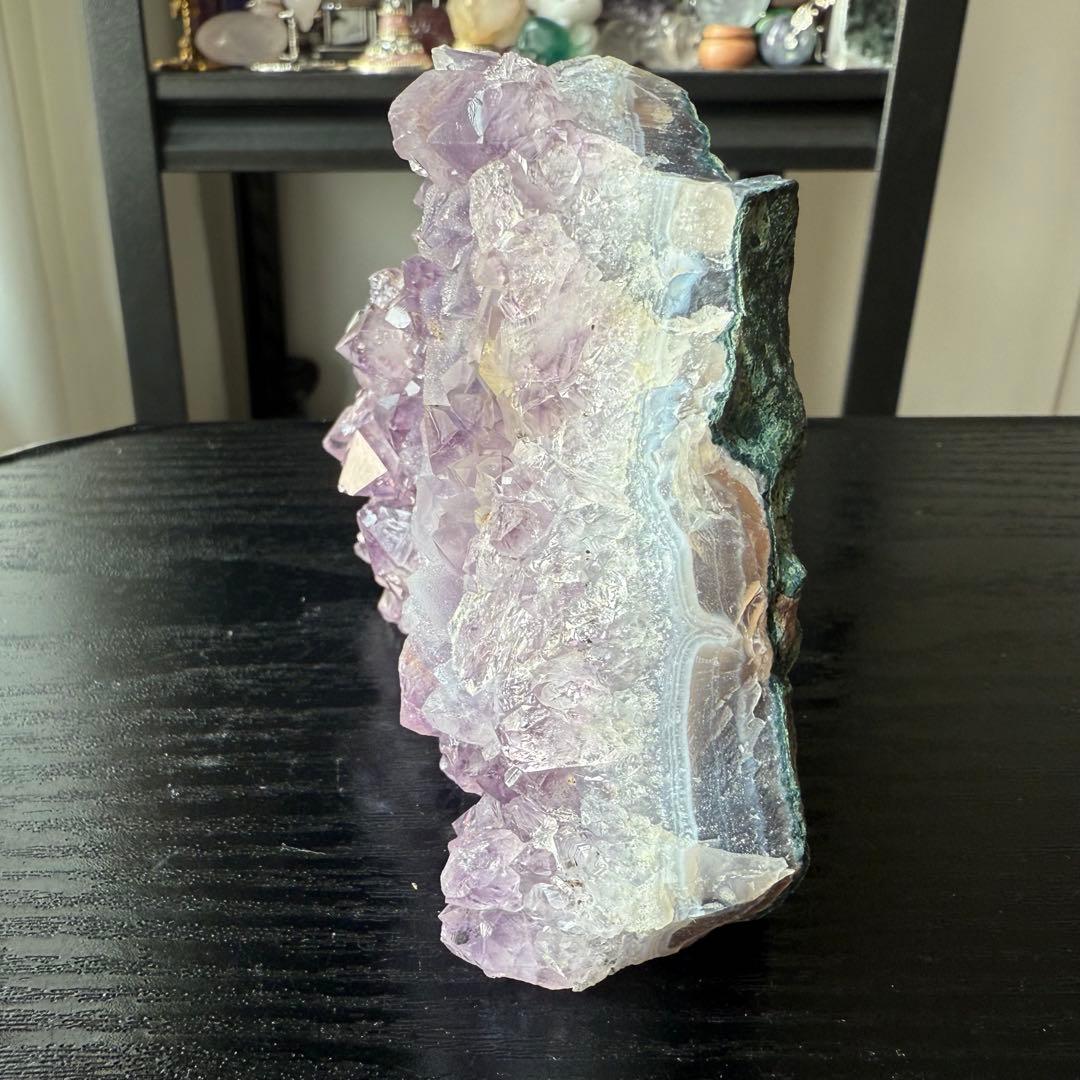 天然石シュガーアメジストの原石　置物　鉱物NO.011613