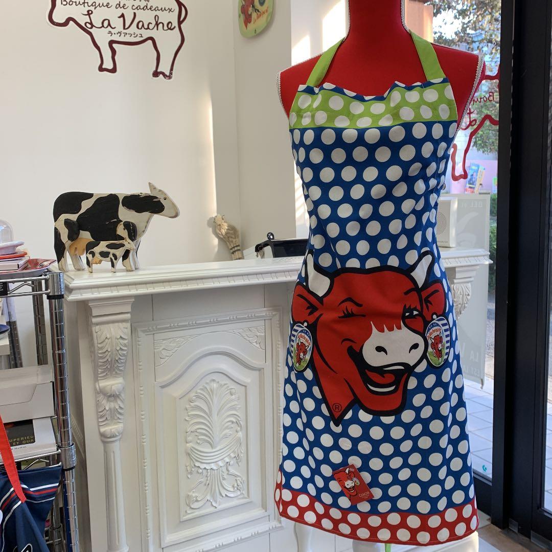 La Vache qui rit コットン100% 笑う牛 エプロン タブリエ