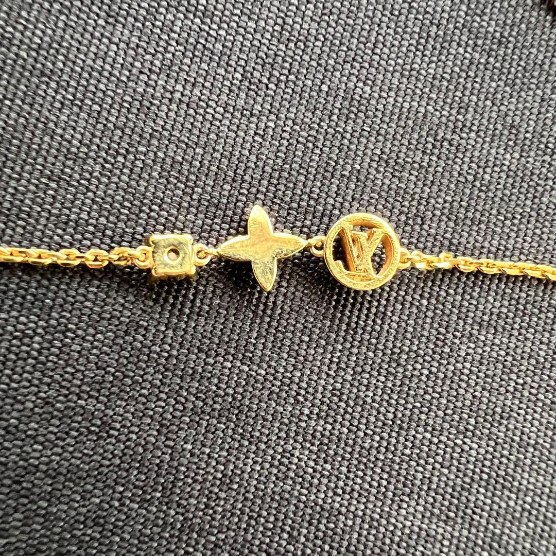 美品✨ルイヴィトン プティ ルイ ブレスレット ラインストーン LV ロゴ