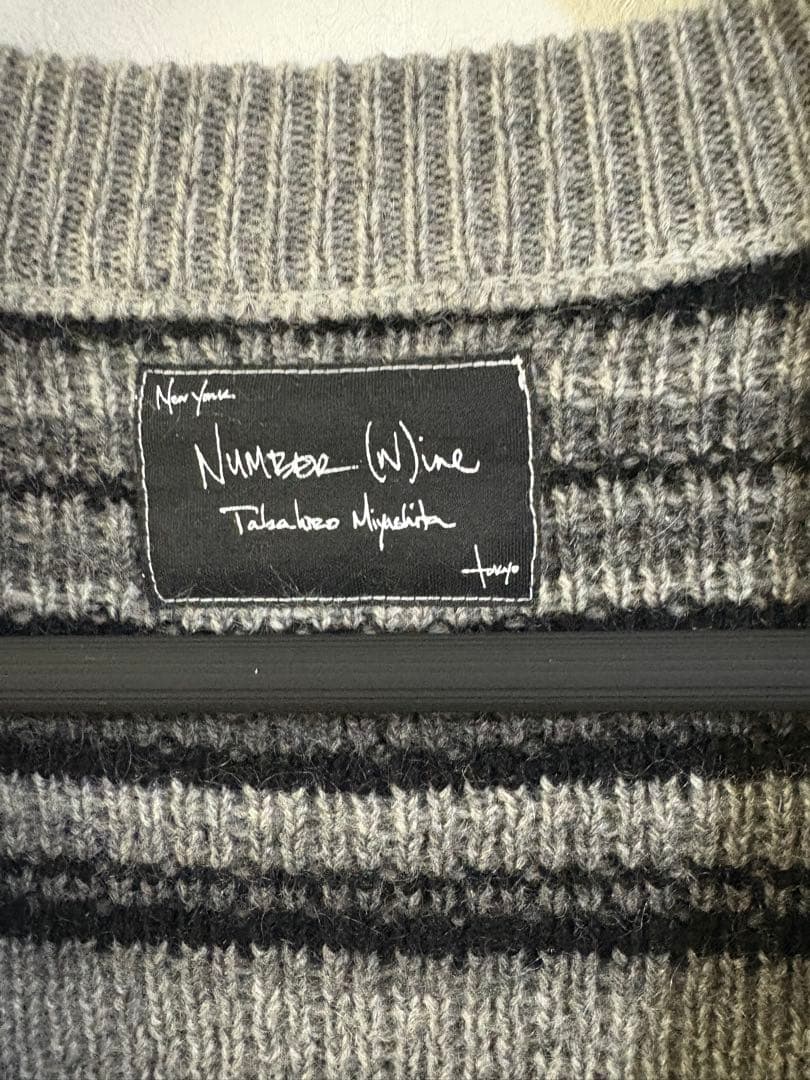 ナンバーナイン　カシミヤ100%カーディガン/宮下貴裕デザイン期/2007AW