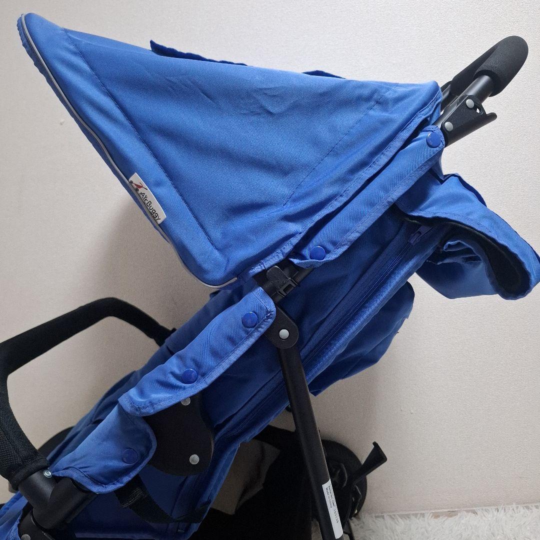 【極美品】エアバギー ココ ダブル 2人乗り ベビーカー マリンブルー
