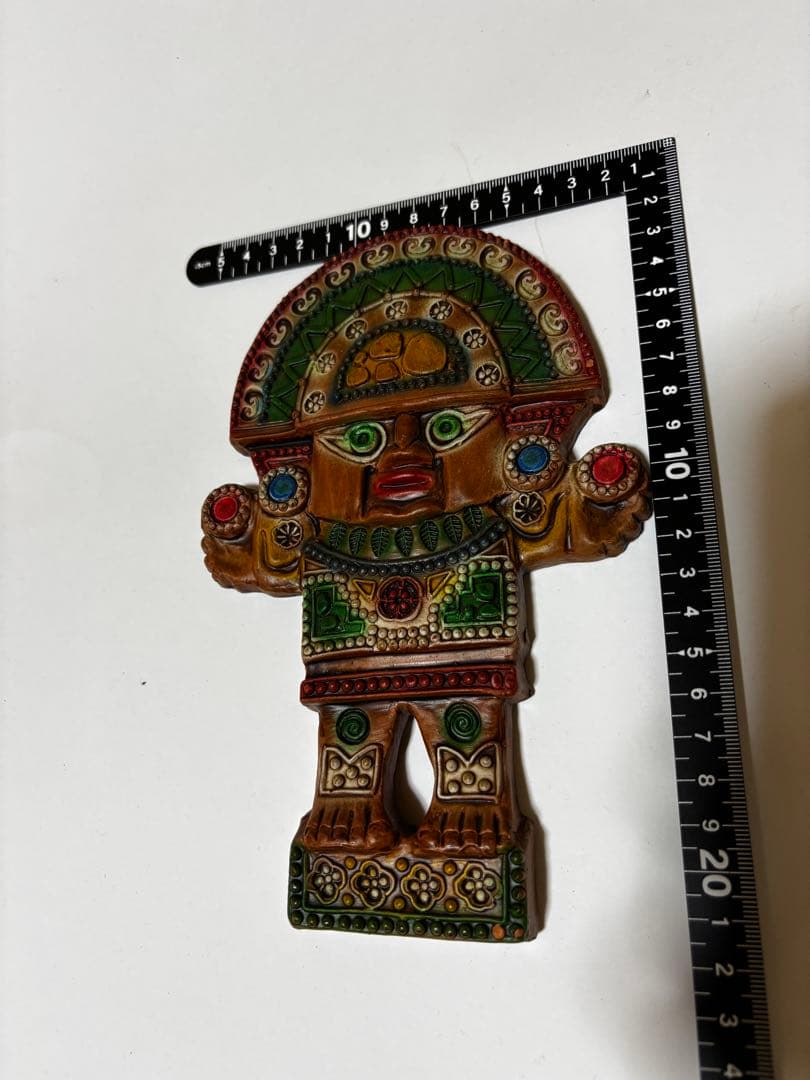 インカ 太陽神インティ 陶器 置物 スペイン民芸品