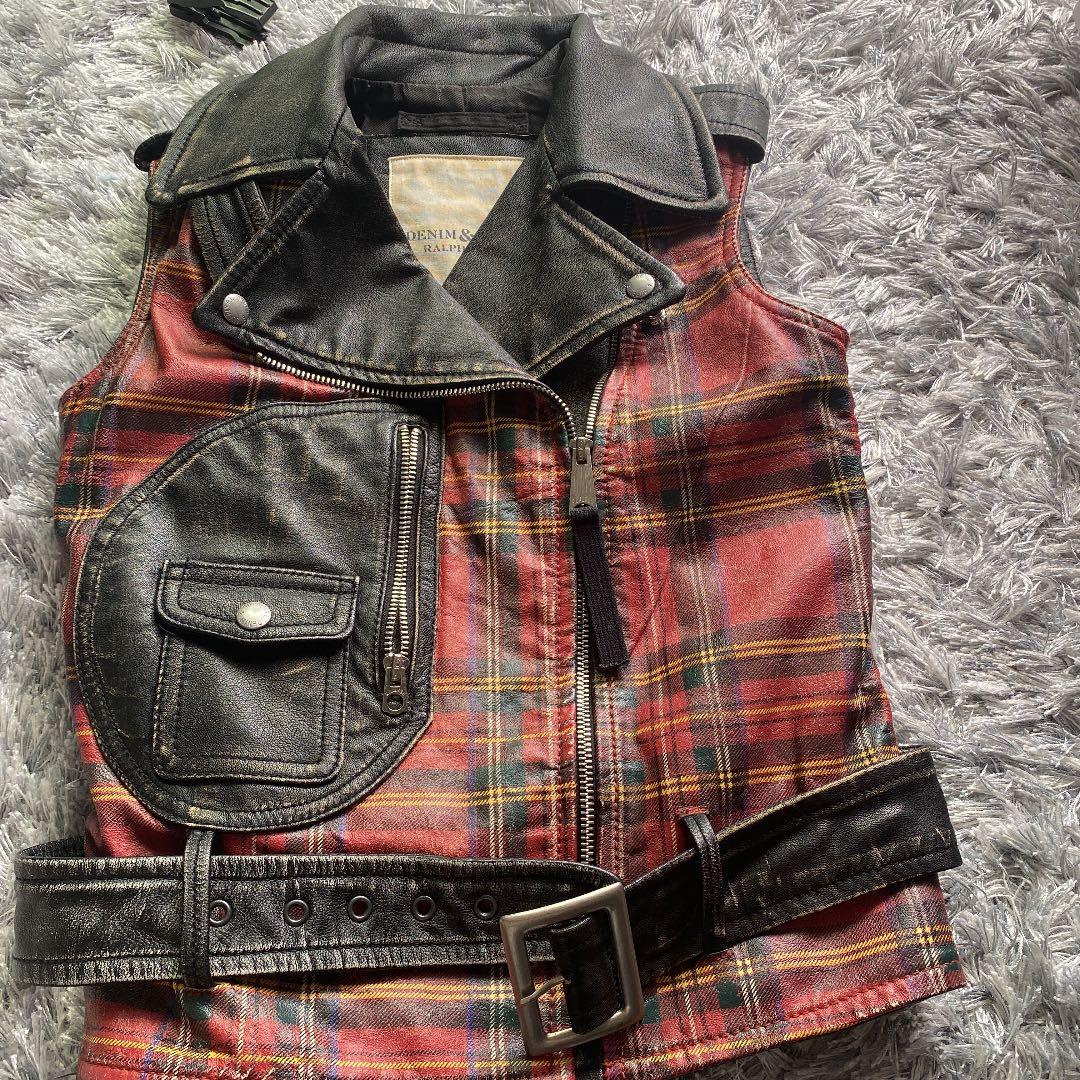 ラルフローレンヴィンテージレザーベスト
