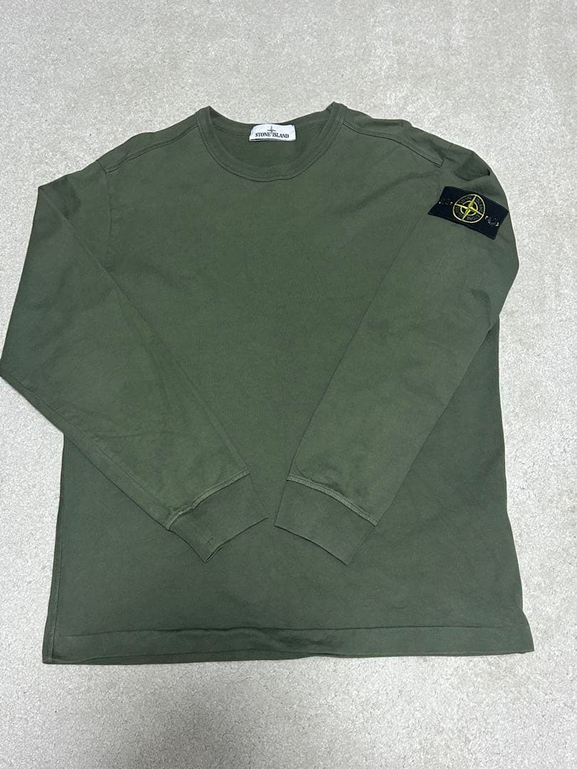STONE  ロンT グリーン カーキ Tシャツ