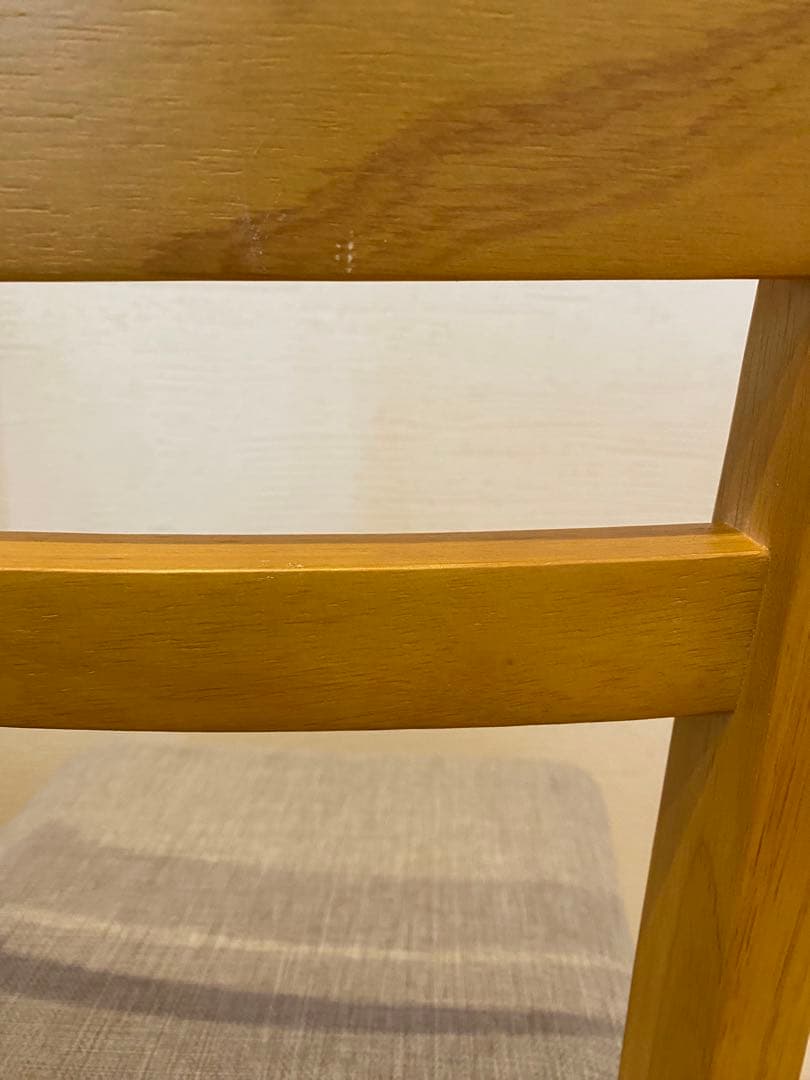 【訳あり品】木製 ダイニングチェア 食卓椅子　4脚セット