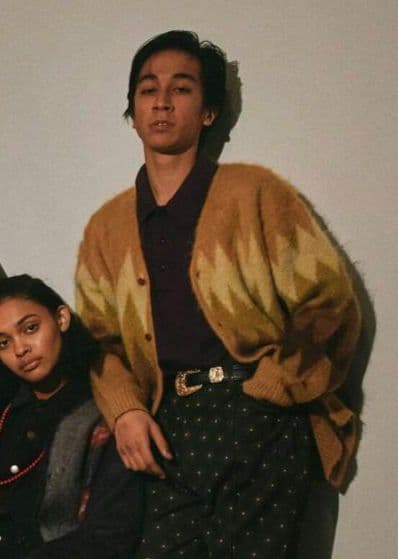 Needles Mohair Cardigan Zigzag モヘアニット