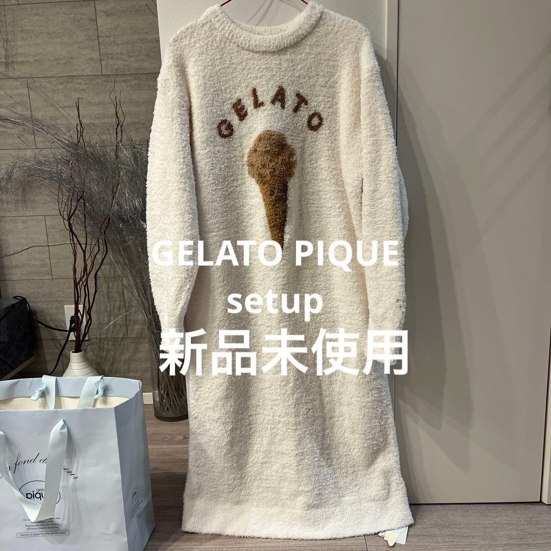 新品未使用！ジェラピケ GELATO PIQUE クマ柄レギンス&アイス柄ワンピ