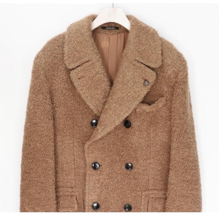 未使用 ガブリエレ パジーニ イタリア製 ウールモヘヤ チェスターコート 2XL