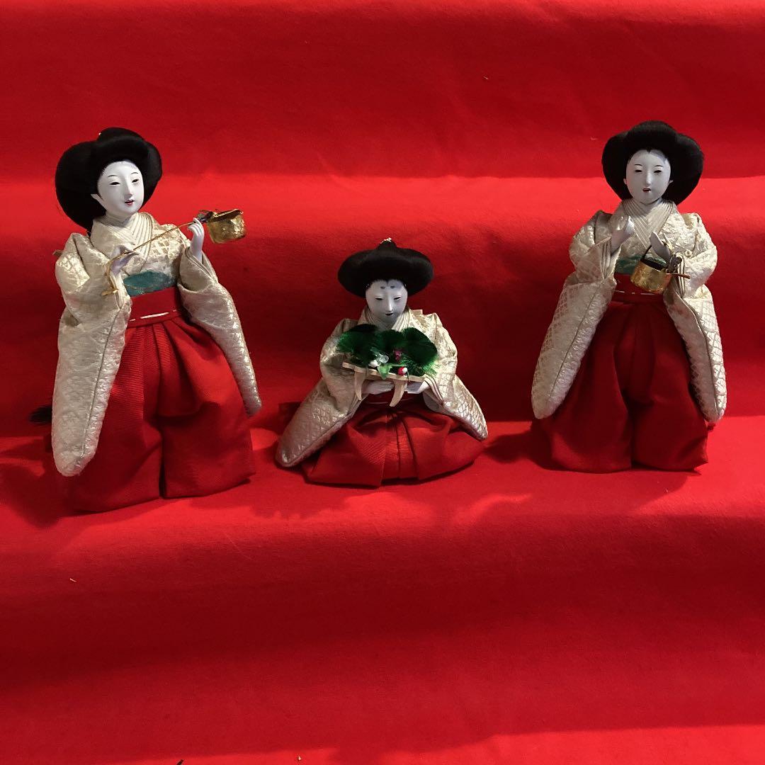 骨董　三人官女