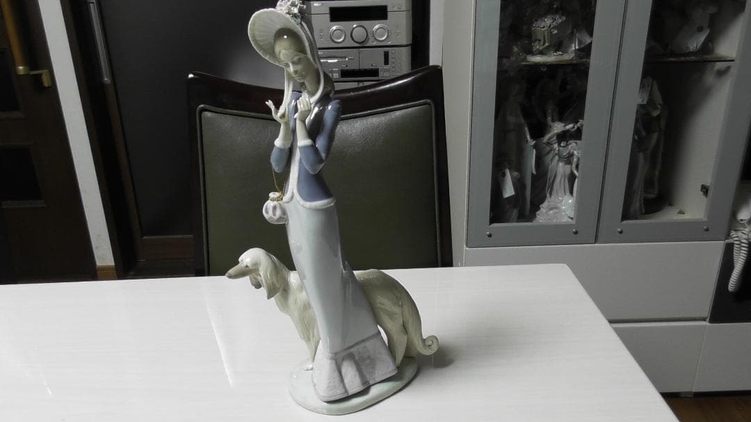 mie　LLADRO　リヤドロ　【犬とお散歩】3　レース美品　Ｌ327