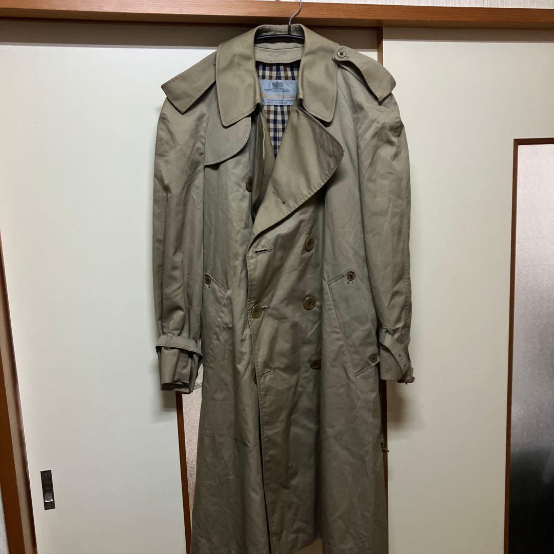 アクアスキュータム トレンチコート クラブチェック