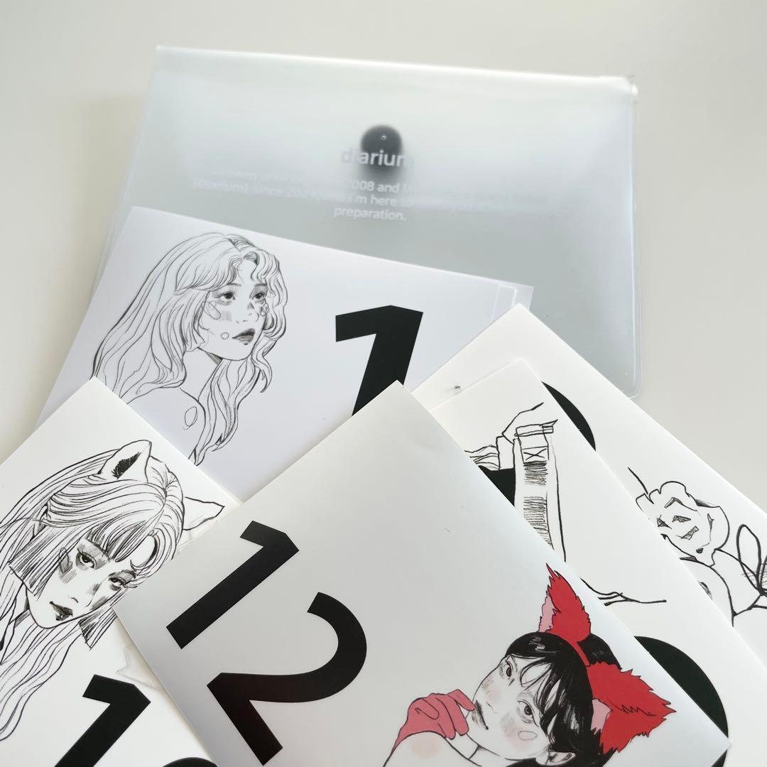 早い者勝ち　韓国　貯金　バインダー　カバー　diarium 大容量セット　2