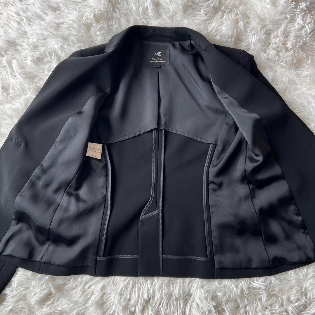 23区 パンツスーツ 希少サイズ 32 XXS ブラック フォーマル ビジネス