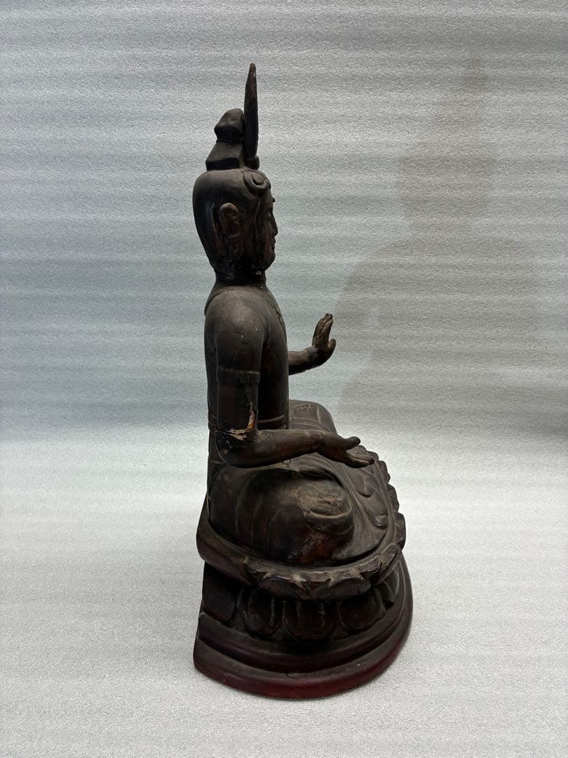 仏像　木彫り　時代物　高さ約41㎝