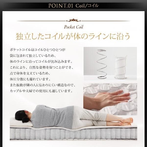 新品未開封　 ホテルプレミアム　ポケットコイルマットレス　シングル　ブラック