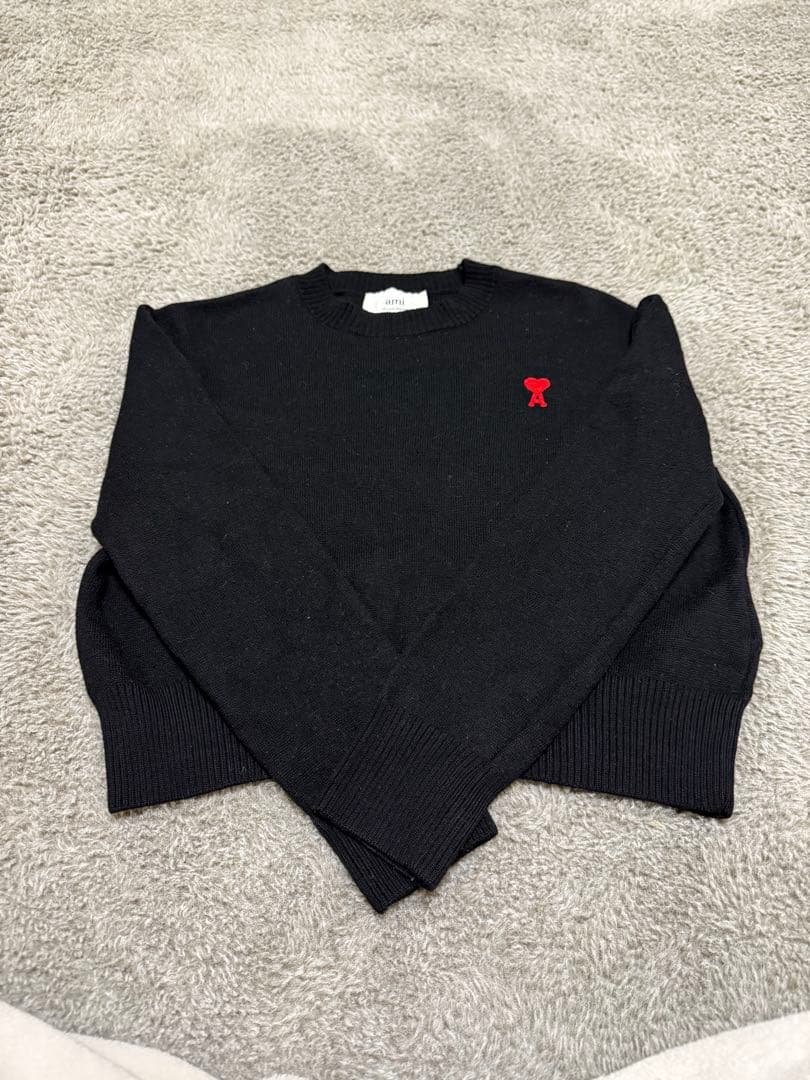 MAmi Paris ブラックウールAMIDE COEUR