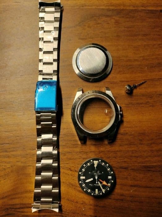 かいじゆう　腕時計　部品　イエローGMT