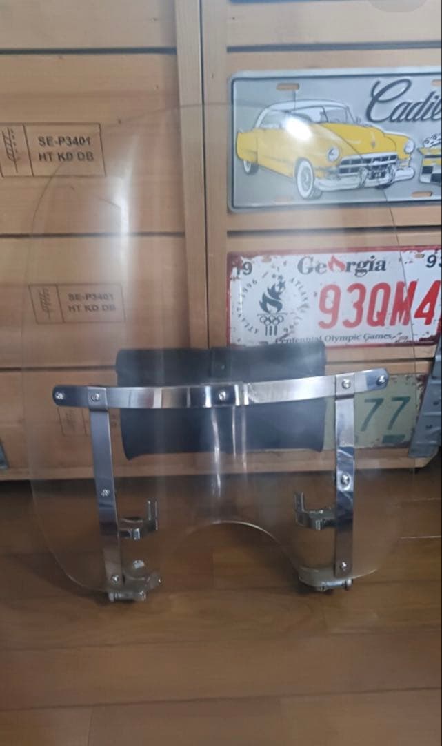 ハーレーダビットソン　ウィンドシールドデタッチャブルクイックリリース・バッグ付き