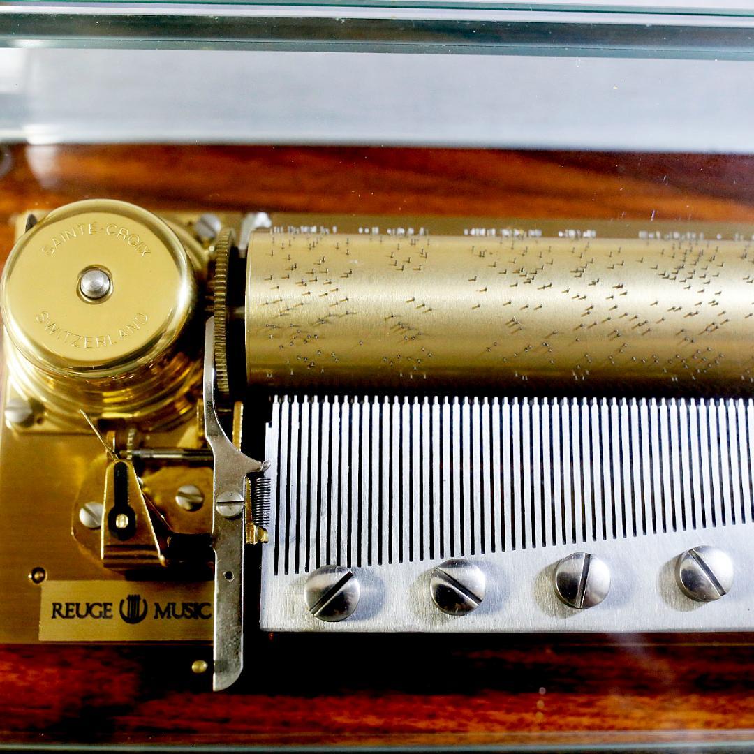 リュージュ 高級オルゴール クリスタル ７２弁 ベートーベン ３メロディー