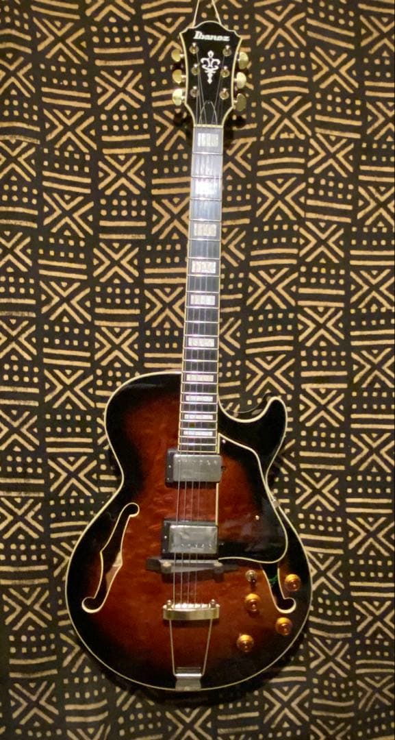 h*e様 Ibanez AG95QA-DBS/スモールボディフルアコ・ウッドブリ