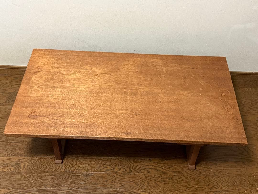 昭和レトロ　古い木製折りたたみ文机　テーブル ① アンティーク