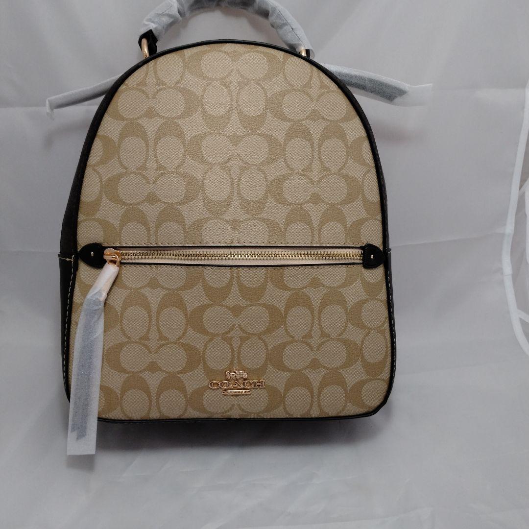 【新品未使用】コーチ リュック シグネチャー C2002 ベージュ