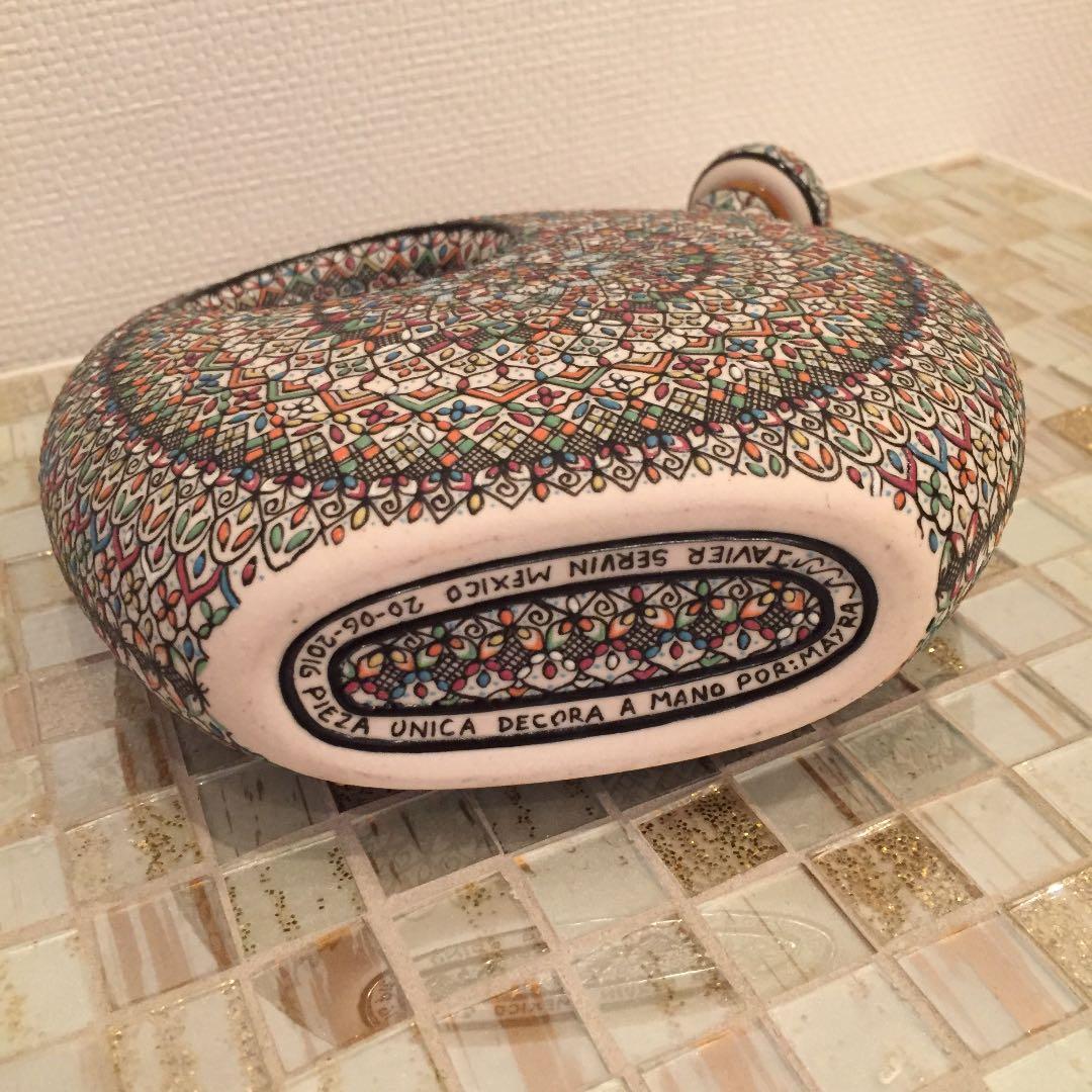 メキシコ セルビン焼き 花瓶、お酒入れ