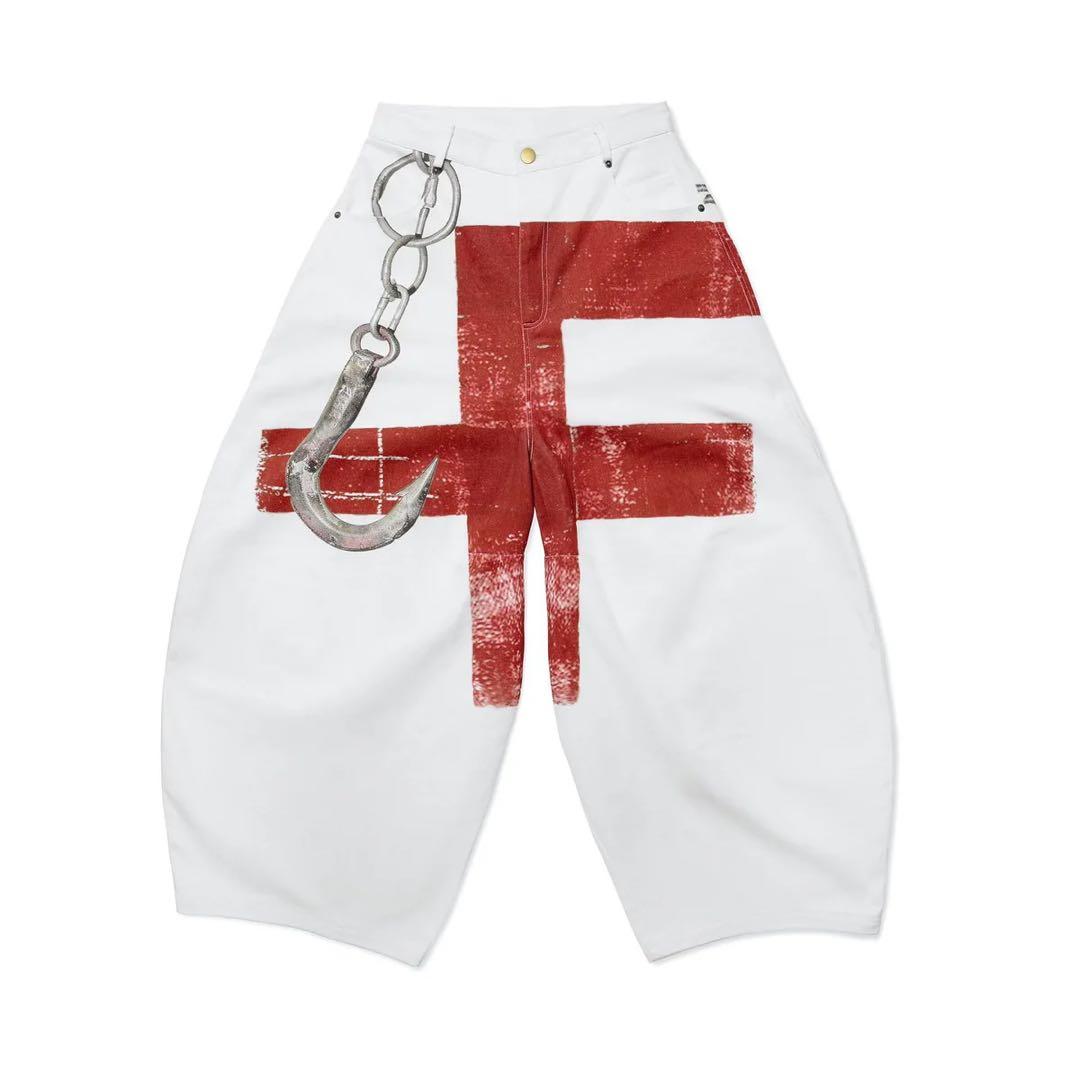 [即日発送]Feng System PRINTED KHAKI PANTS