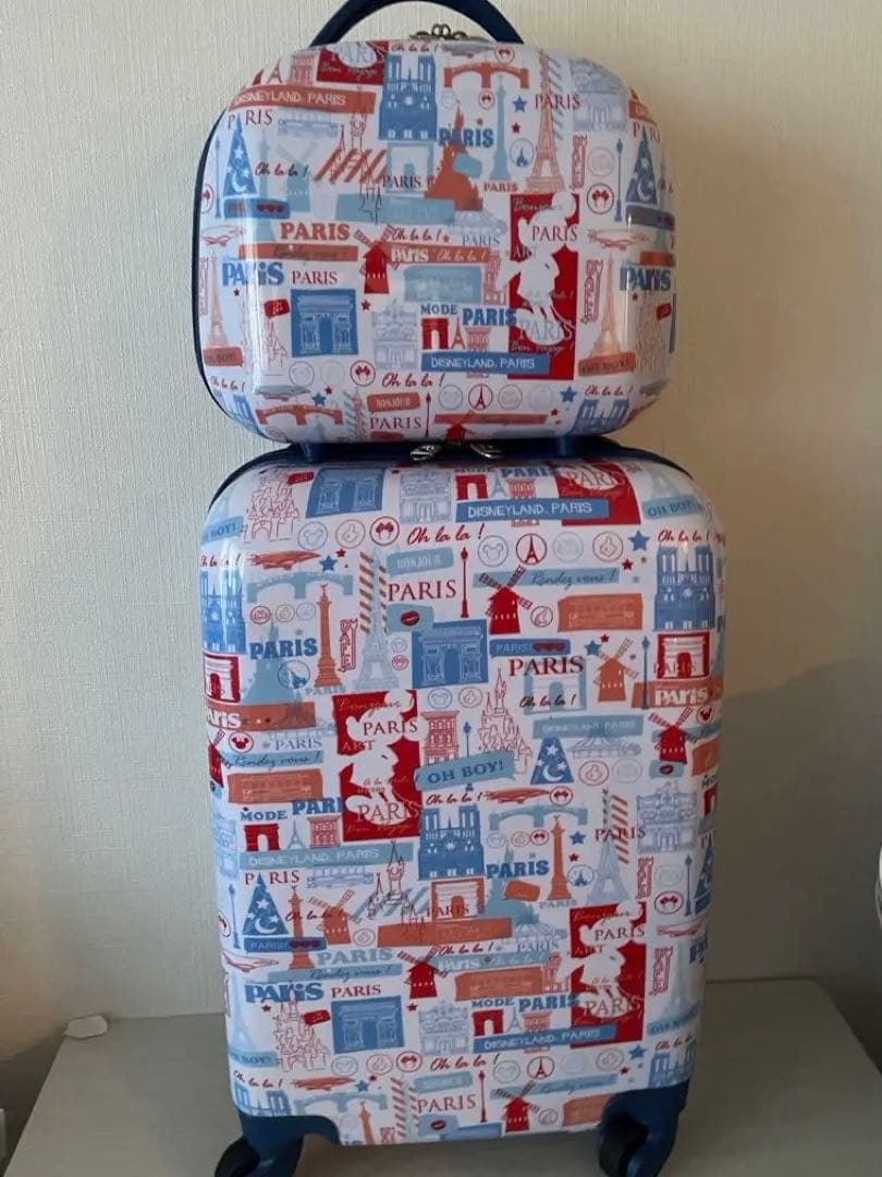 新品未使用　パリディズニー　スーツケース Sサイズ・サブケース付き