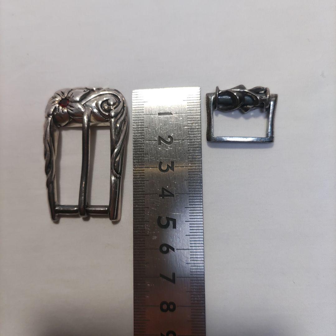 SILVER925 バックル　ベルト通し
