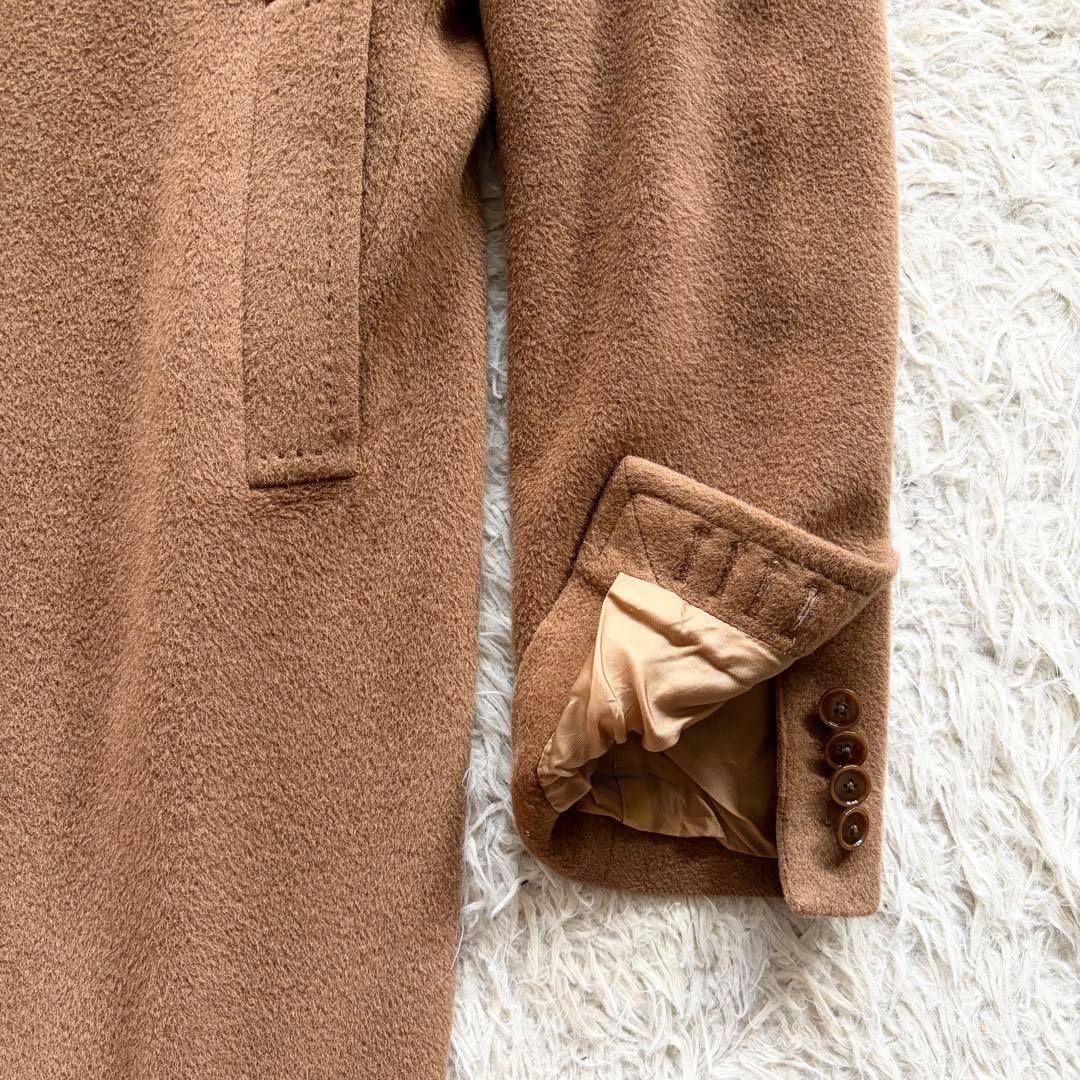 <美品>TAGLIATORE アルパカ ウール キャメル チェスターコート 48