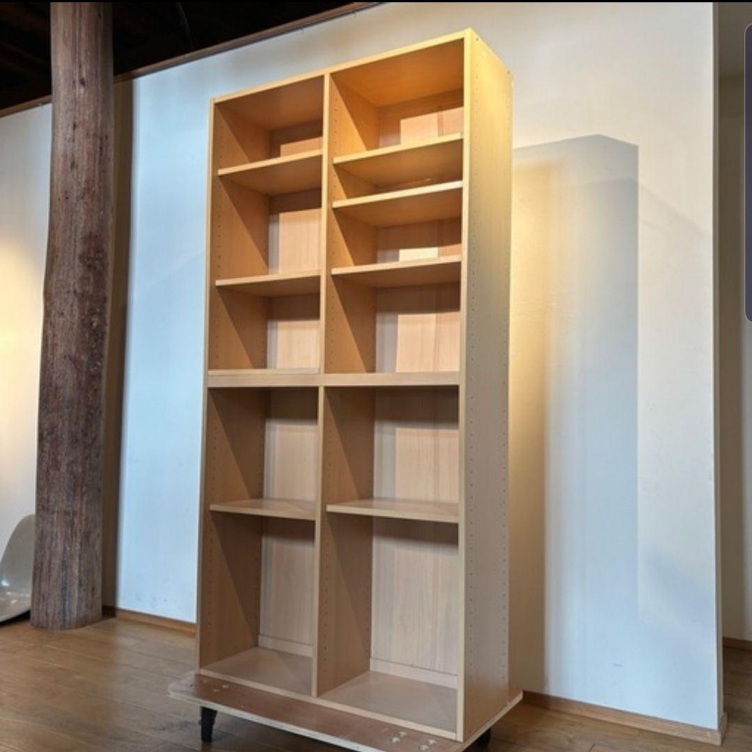 引き取り限定 6段 最大 11段 本棚 大容量 オープンラック ライトブラウン