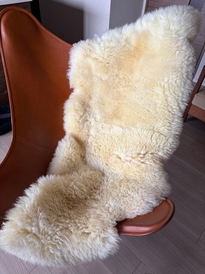 シープスキンマット クリーム色　サイズ3