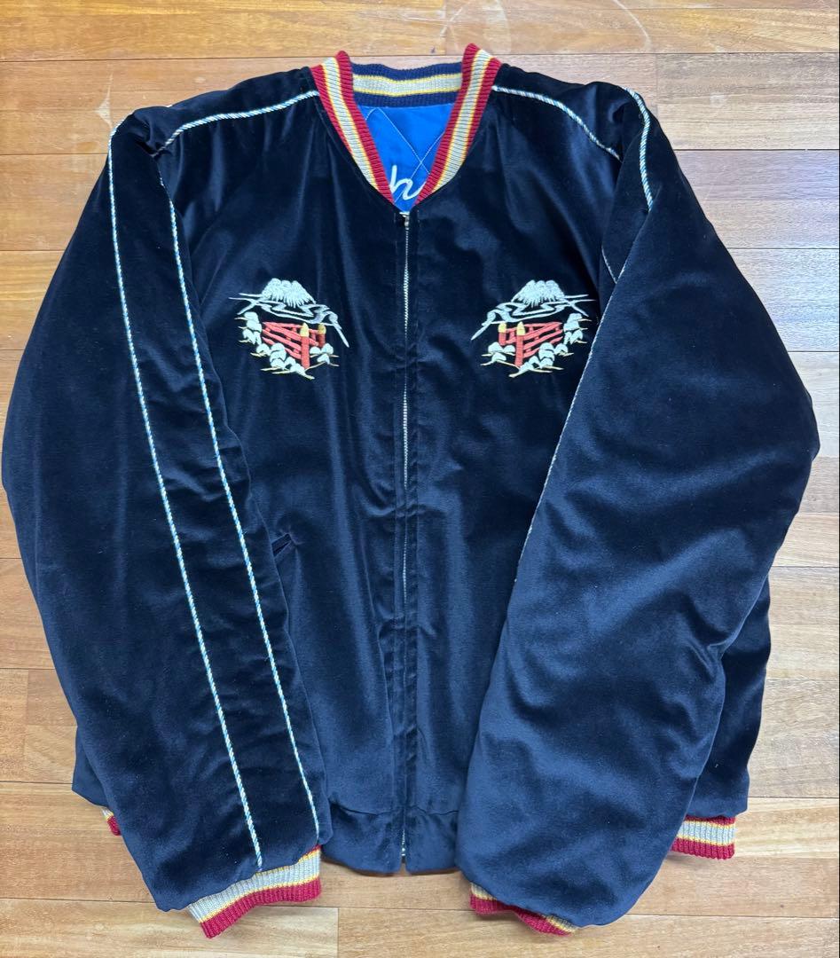 傑作　虎 & Japan map テーラー東洋 スカジャン 2013年