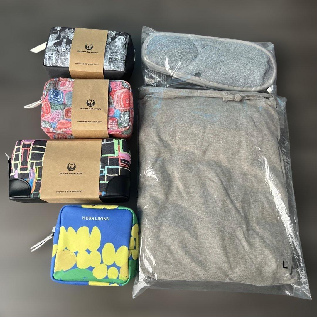 JAL ファーストクラス アメニティ　ヘラルボニーパジャマ　セット