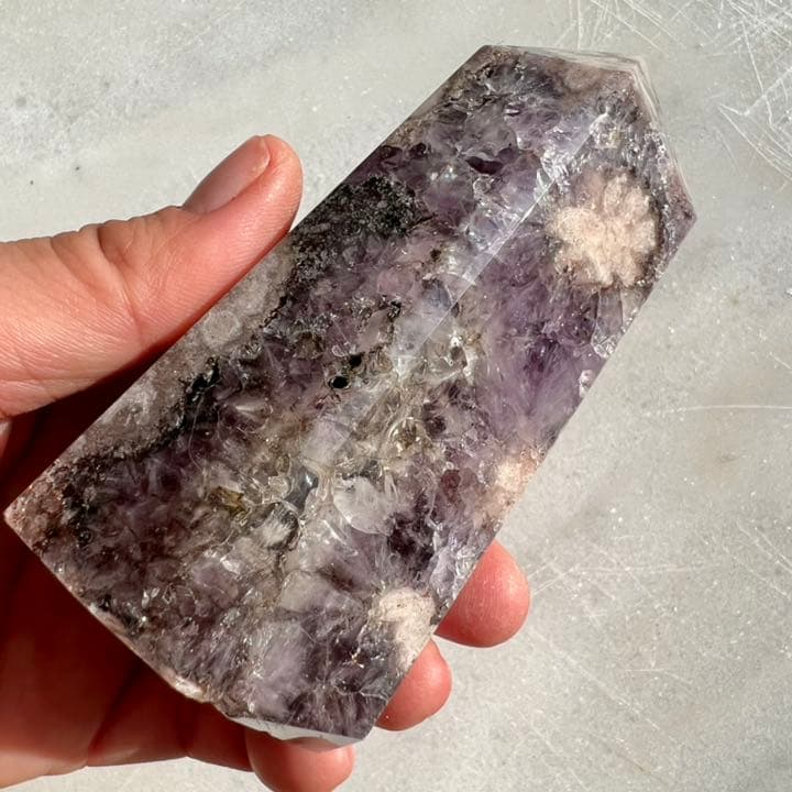 ダークアメジストフラワーアゲート